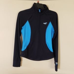 Hollister Girl's Long Sleeve Quarter Zip UP Size Medium